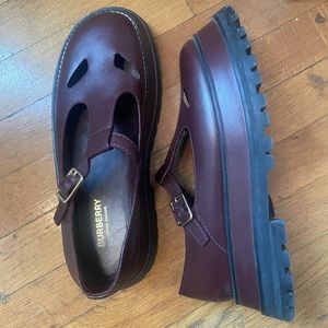 Burberry Mary Jane’s in Burgundy